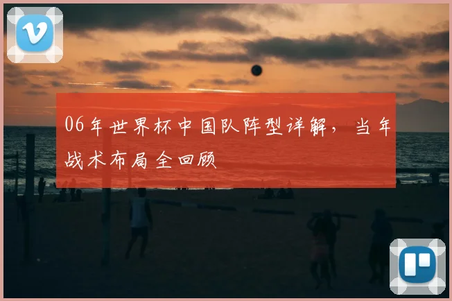06年世界杯中国队阵型详解,当年战术布局全回顾